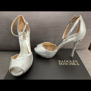 badgley Mischka jeweled stilettos